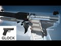 3D Animation How A Glock Pistol Works