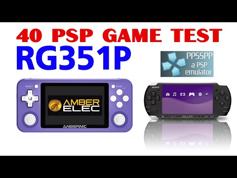 40 PSP GAMES TEST BY Anbernic RG351P RG351M (CPU RK3326)