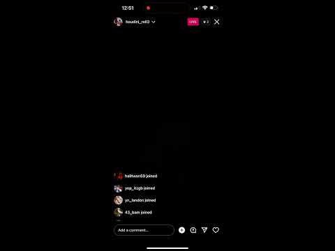 Rell Houdini riding around on live