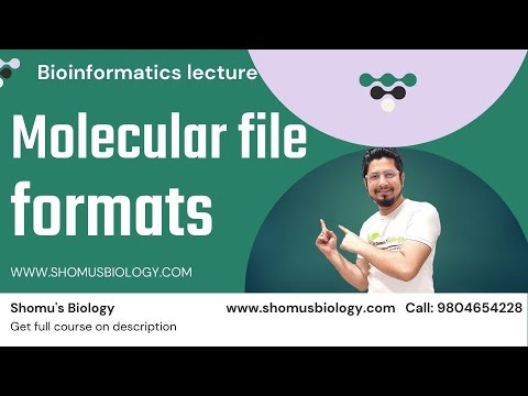 Molecular file format in bioinformatics Bioinformatics lecture