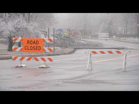 Destructive Ice Storm Hits Jonesville, MI - 2/23/2023