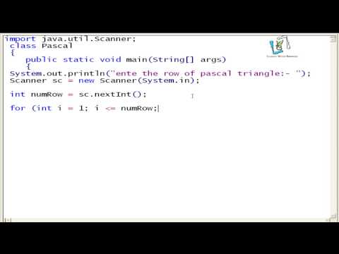 20 Program To Print Pascal Triangle In Java