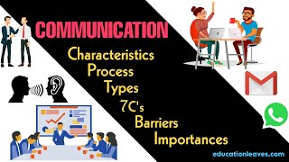 Communication: Characteristics, Process, Types, 7Cs, barriers to communications, & Importance