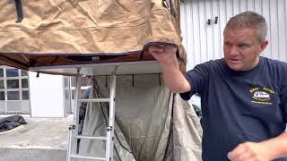 Horntools-Dachzelt aufstellen