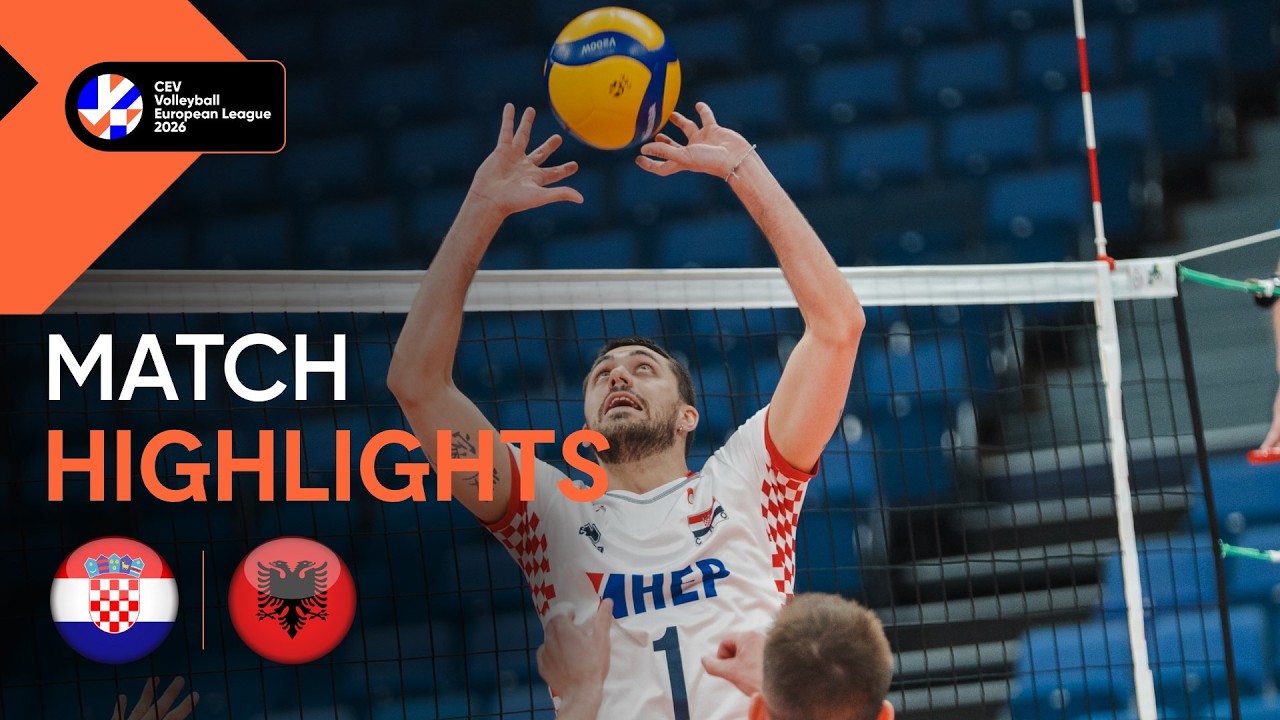 Highlights | Croatia vs. Albania | CEV Volleyball European League 2026 | Men