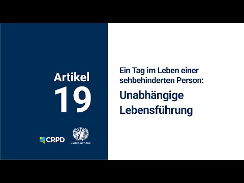 Ein Tag im Leben einer sehbehinderten Person: Unabhängig leben