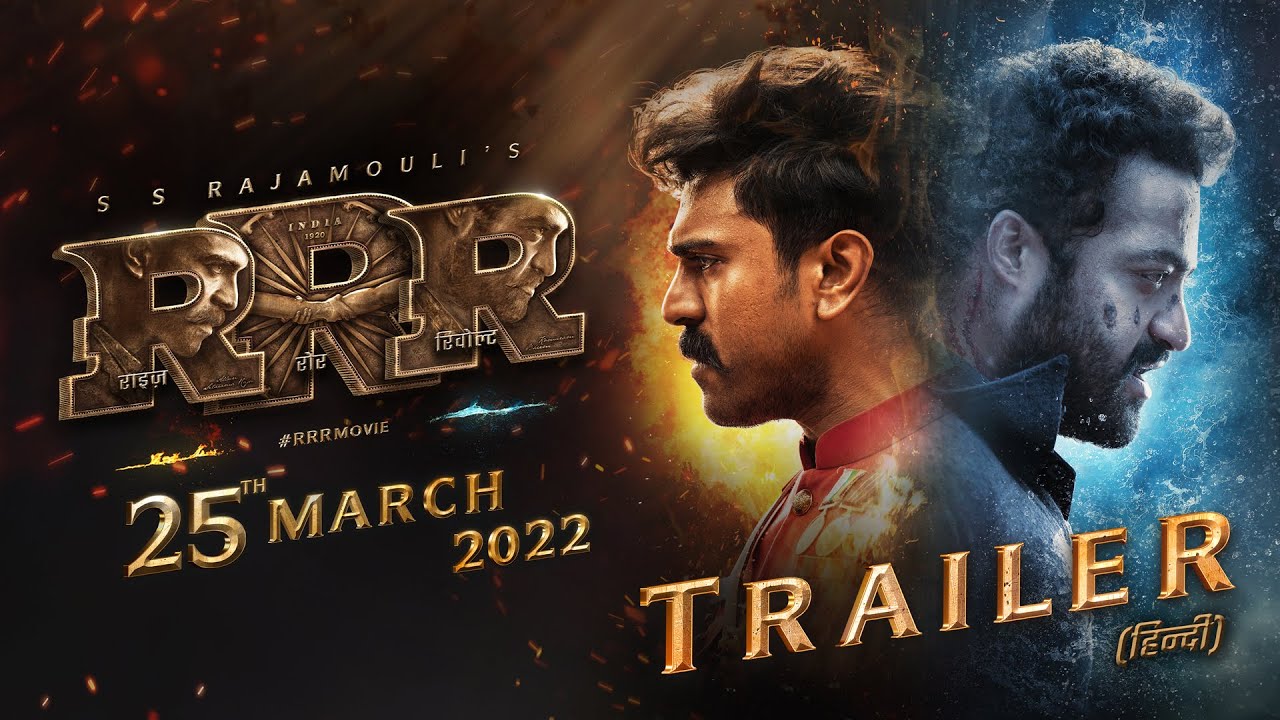 RRR Official Trailer (Hindi) India’s Biggest Action Drama | NTR,RamCharan,AjayD,AliaB | SS Rajamouli thumnail