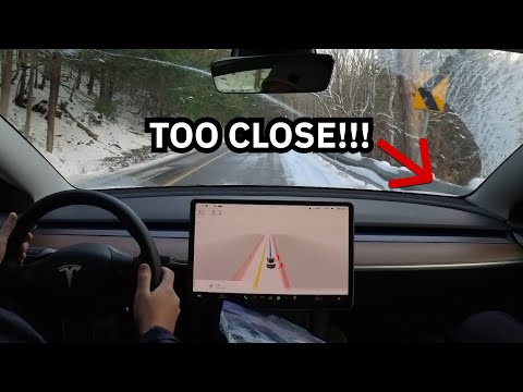 New Tesla Model 3 RWD Capable ON SNOW Covered Roads? Tesla Winter Tire Package Test-Part 1