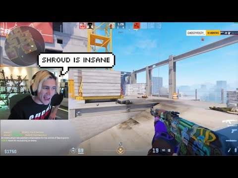 xQc reacts to Shroud proving why he's The GOAT Gamer