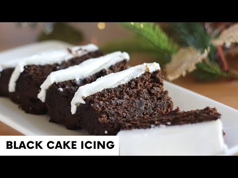 How to make ICING FOR BLACK CAKE | ROYAL ICING | Guyanese Black Cake | Caribbean Rum Cake |
