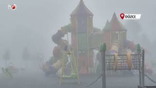 Düzce Güne Sisle Uyandı