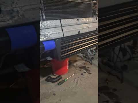 Front mount intercooler install