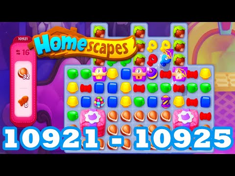Homescapes Level 10921 - 10925 HD 3 - match puzzle Gameplay | android | IOS | 10922 | 10923 | 10924