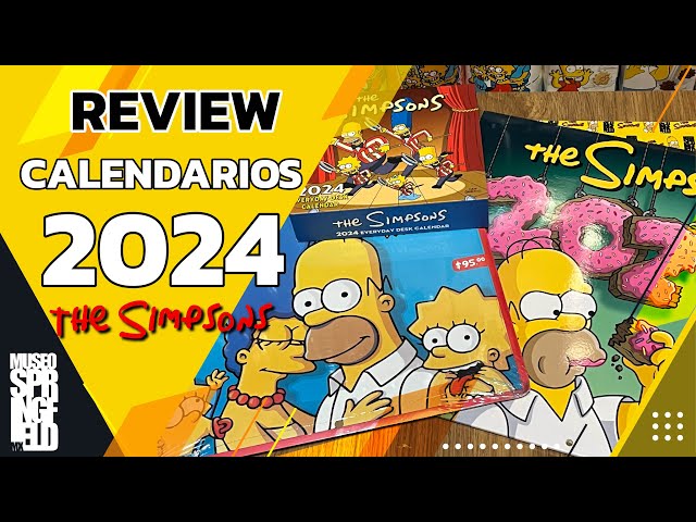 Vídeo relacionado con Danilo Calendario 2024 The Simpsons - Calendario pared 2024 - Planificador mensual 30x30 cm - Calendario Simpsons 2024