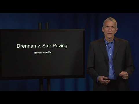 Contract Law: Drennan v. Star Paving (Mistaken Bid)