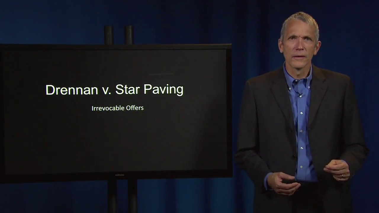 Contract Law: Drennan v. Star Paving (Mistaken Bid)
