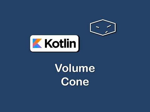 volume of cone in kotlin