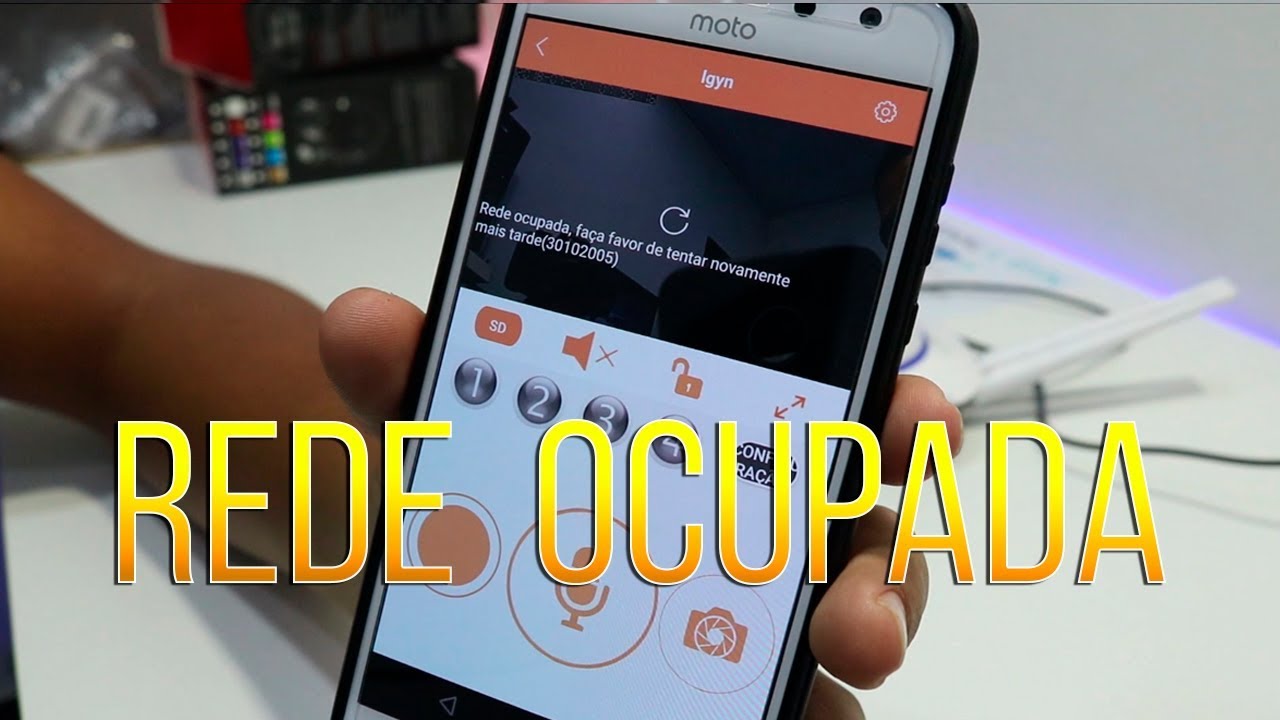 REDE OCUPADA CÂMERA IP WIFI ONVIF COMO RESOLVER