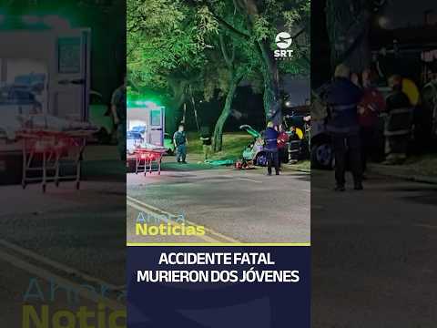Dos jóvenes fallecidos y 5 heridos en un accidente fatal en barrio Pueyrredón