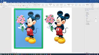 How to remove images background in MS Word, Word document Tutorials