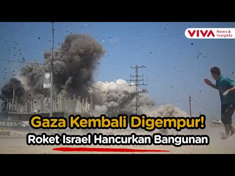 Momen Serangan Udara Israel Menghancurkan Rumah di Gaza