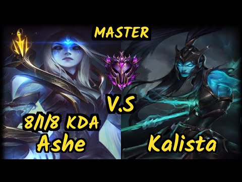 MSF.P Neon (ASHE) vs KALISTA - 8/1/8 KDA BOTTOM ADC GAMEPLAY - EUW Ranked MASTER
