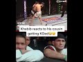 Khabib Nurmagomedov reacts to Islam Makhachev getting knocked out #khabibnurmagomedov #islammakachev