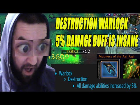 DESTRUCTION WARLOCK 5% DAMAGE BUFF IS INSANE!! CHAOS BOLT LEGENDARY DESTRO LOCK SHADOWLANDS GAMEPLAY