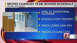 WCPSS changes year-round schedule due to coronavirus