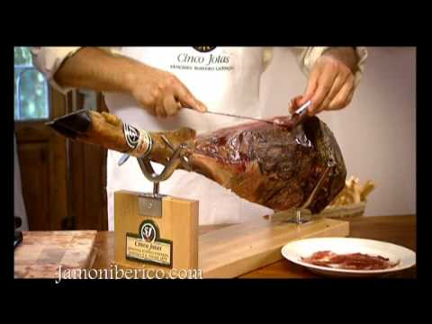 O corte de presunto ibérico 5 Jotas