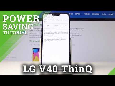 How to Activate Power Saver in LG V40 ThinQ