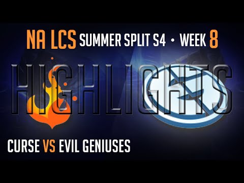 LCS Highlights Curse vs Evil Geniuses Week 8 NA Summer 2014 CRS vs EG S4 W8D2G1 Season 4