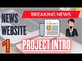Project Intro - 1 | NEWS WEBSITE  | HTML & CSS CRASH COURSE | Full Tutorial.