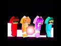 SHUFFLE DANCE CASH & MIA, NICO & ZOEY #cash #mia #nico  #shorts #minecraftanimation #minecraftshorts