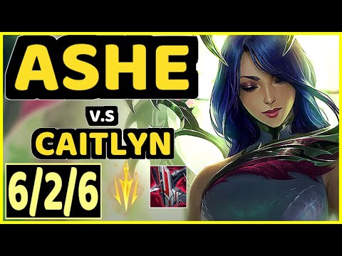 ASHE vs CAITLYN - 6/2/6 KDA BOTTOM ADC GAMEPLAY - EUW Ranked DIAMOND