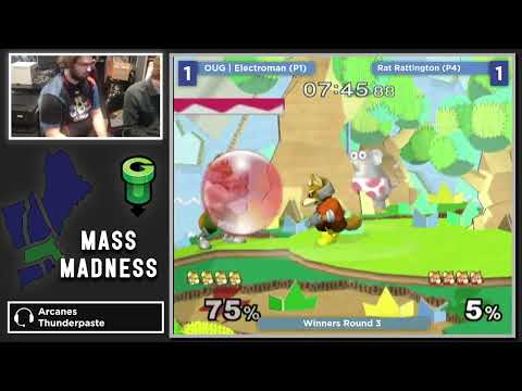 Mass Madness 44 SSBM - OUG | Electroman (Default Fox) vs. Rat Rattington (Red Fox) - Melee WR3