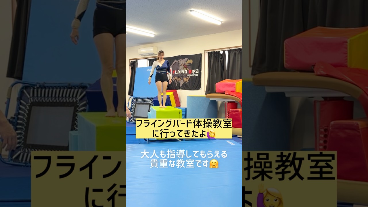フライングバード体操教室に行ってきました😆大人も教えてくれる貴重な体操教室で左肩のインピンジメント症候群になる前に行って以来です😆