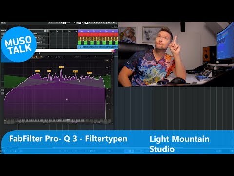 VST Plug in:  FabFilter Pro-Q3 der EQ und die verschiedenen Filtertypen
