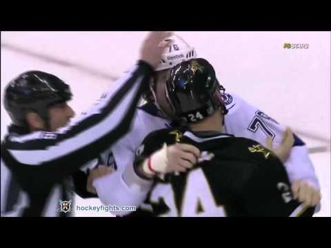 Pierre-Cedric Labrie vs Eric Nystrom Jan 20, 2012