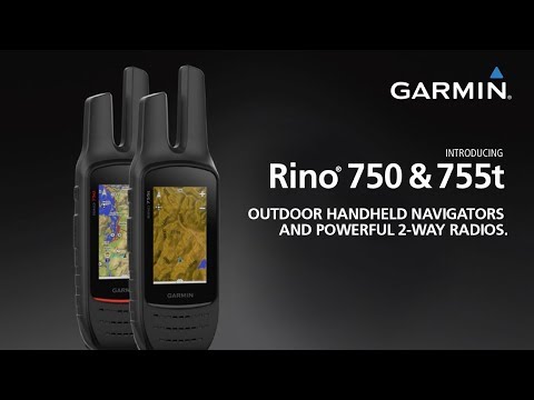 Garmin Rino 750 Rugged Handheld 2-Way Radio and GPS Navigator (Black)