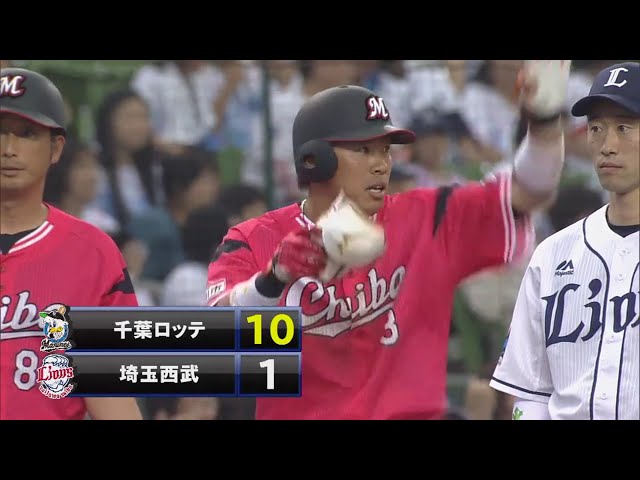 【8回表】マリーンズ・角中 復帰後初ヒットはタイムリーヒット!! 2018/5/12 L-M