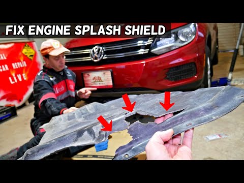 HOW TO FIX CRACKED OR BROKEN ENGINE SPLASH SHIELD, ENGINE UNDERCOVER