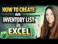Create And Track A Basic Inventory List In Excel Excel Inventory List Template