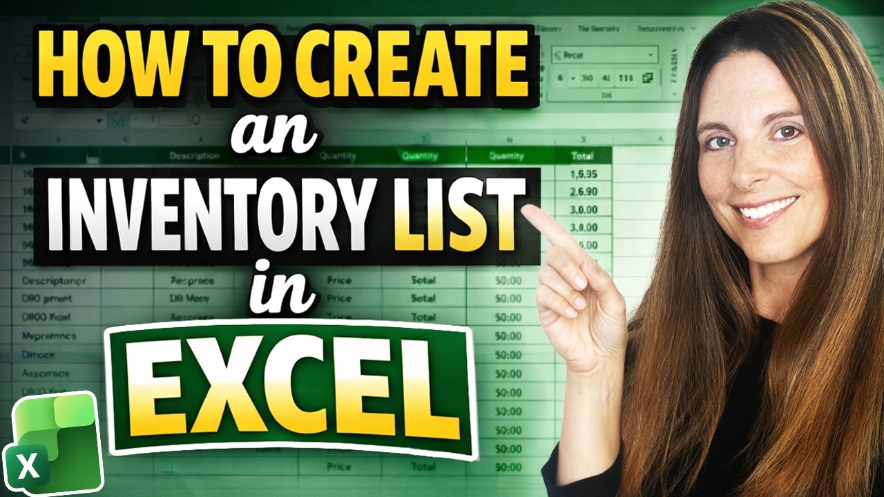 Create and Track a Basic Inventory List in Excel - Excel Inventory List Template