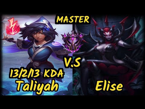 FLA Shrimp (TALIYAH) vs ELISE - 13/2/13 KDA JUNGLE GAMEPLAY - BR Ranked MASTER