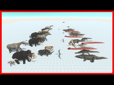 4x PREHISTORIC MAMMALS VS 4x FACTIONS - ANIMAL REVOLT BATTLE SIMULATOR