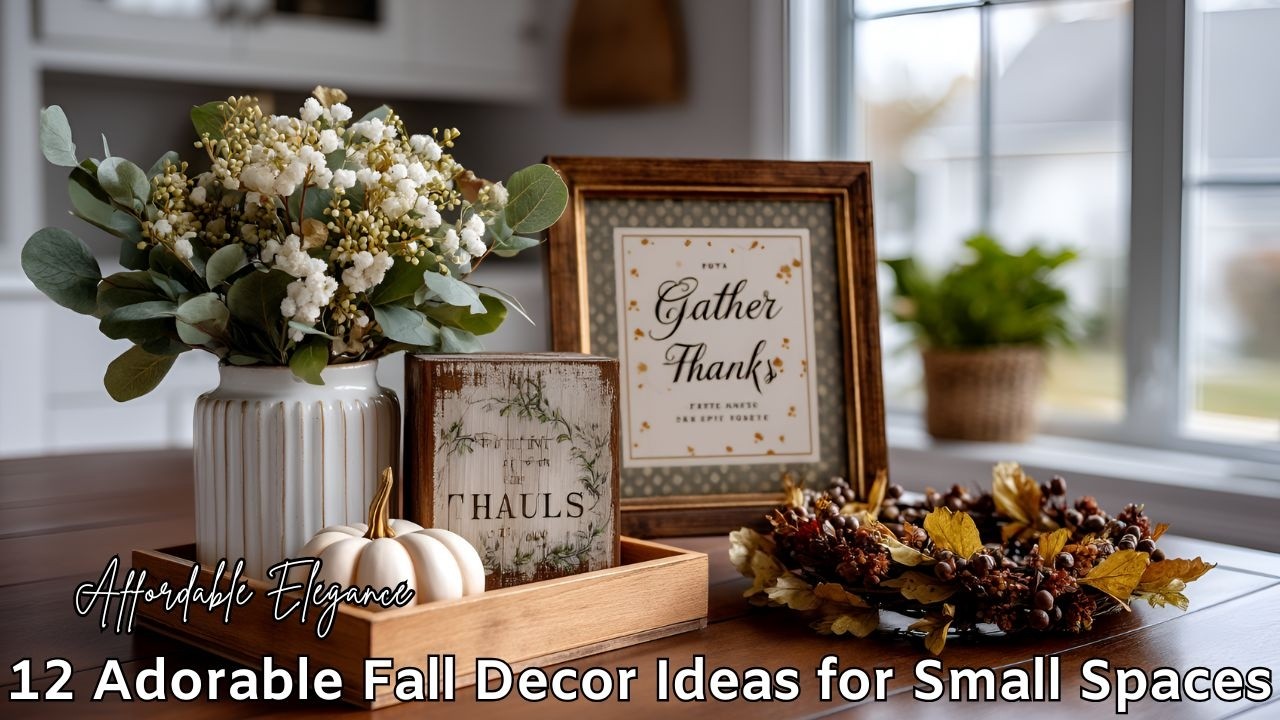🍂 Small Space Fall Decor 2025 | Farmhouse & Cottage Style That Feels Like Home 🏡