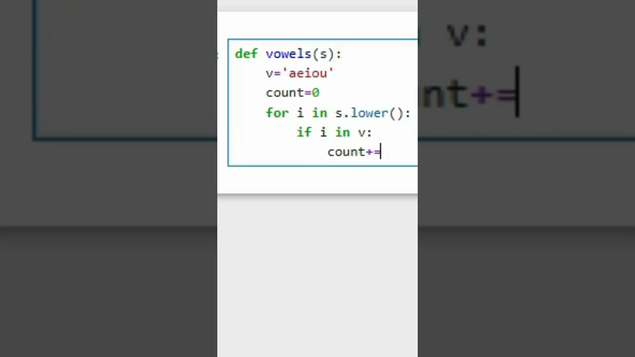 Count the vowels in any string using Python!
