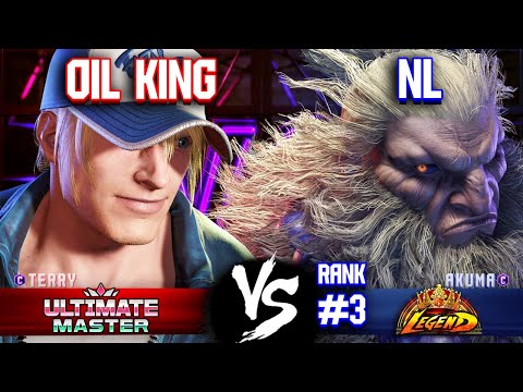SF6 ▰ OIL KING (Terry) vs NL (#3 Rank Akuma) ▰ Street Fighter 6 Replays
