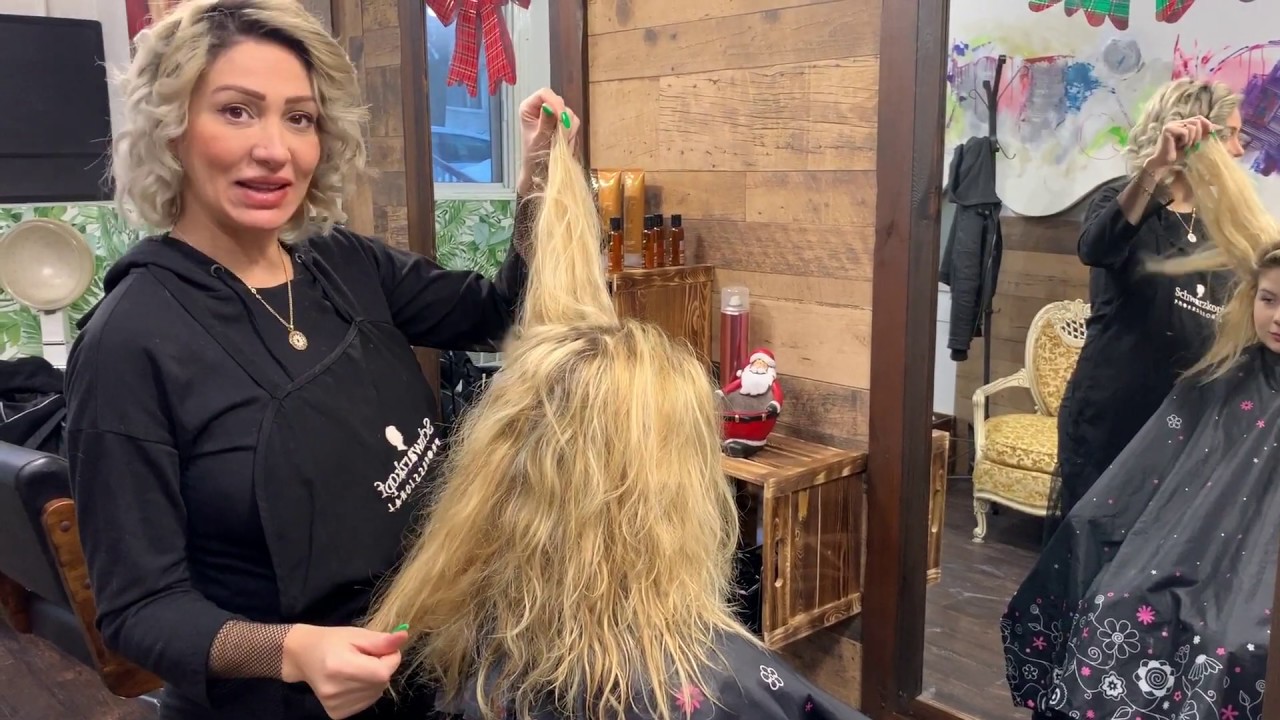 Jana Liss, lissage permanent à la protéine, démonstration chez coiffure entr'amis